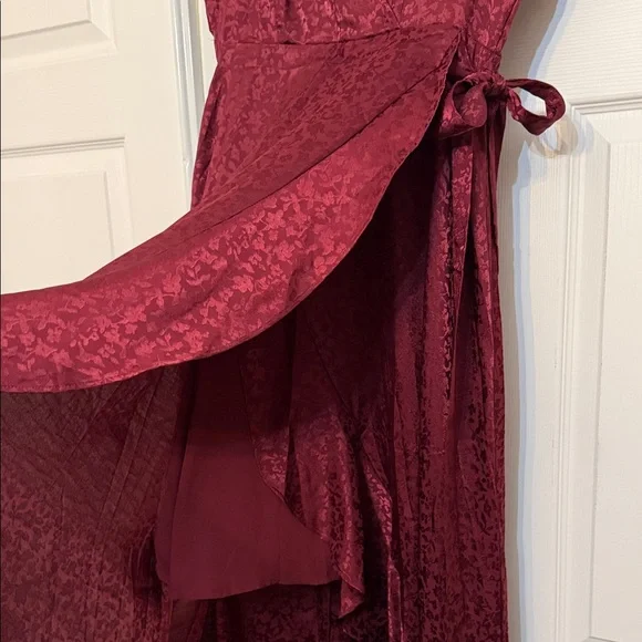 Altar’d State Springdale Maxi Dress Purple Wine Deep Burgundy Floral - Picture 6 of 12